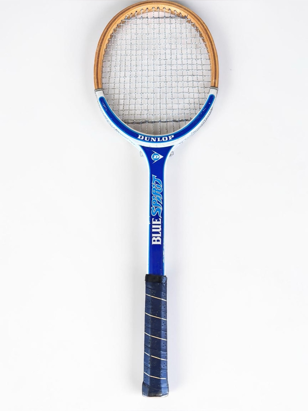 Vintage Dunlop Blue Spirit Tennis Racket Wood Head Racquet